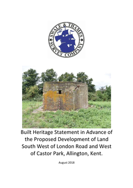 Allington Heritage Statement
