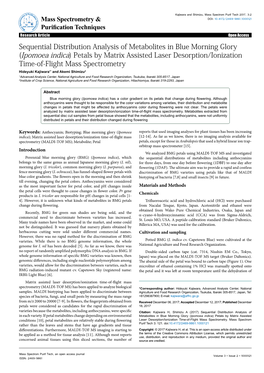 Sequential Distribution Analysis Of