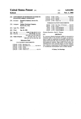 United States Patent (19) 11 4,412,981 Kubicek 45) Nov