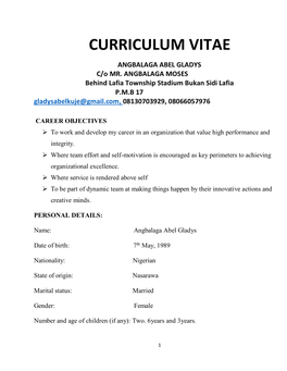 Curriculum Vitae