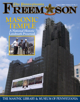 MASONIC TEMPLE a National Historic Landmark Preserved