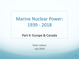 60 Years of Marine Nuclear Power: 1955