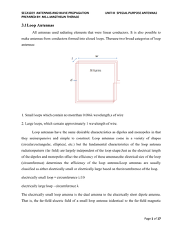 3.1Loop Antennas All Antennas Used Radiating Elements That Were Linear Conductors