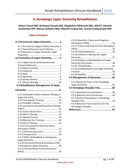 Upper Extremity Rehabilitation