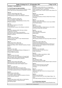 23 September 2011 Page 1 of 19 SATURDAY 17 SEPTEMBER 2011 4:43 AM Saint-Saëns, Camille (1835-1921) Arr