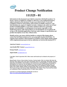 Product Change Notification 111325