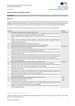 Report of the Working Group on North Atlantic Salmon (WGNAS), 31 March–10 April 2003, Copenhagen, Denmark