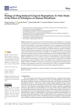 In Vitro Study of the Effect of Nifedipine on Human Fibroblasts