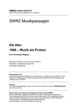 SWR2 Musikpassagen