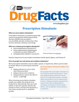 Prescription Stimulants