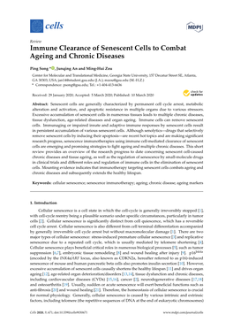 Immune Clearance of Senescent Cells to Combat Ageing and Chronic Diseases