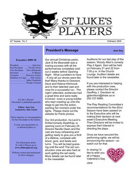 St Lukes Newsletter February 10.Pub