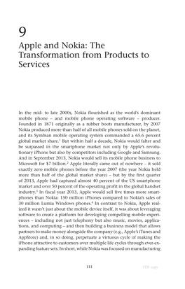 Apple and Nokia: the Transformation from Products to Services