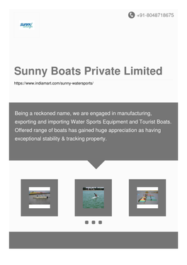 Sunny Boats Private Limited