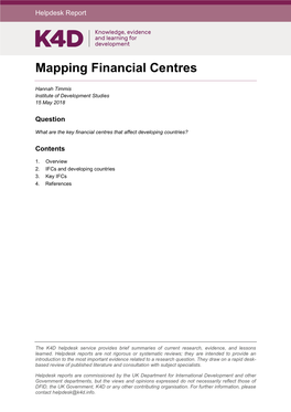 Mapping Financial Centres