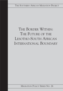 The Border Within: the Future of the Lesotho-South African International Boundary