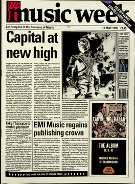 Usic We for Everyone in the Business of Music 13 MAY 1995 £2.95