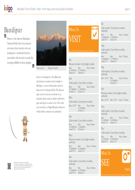 Bandipur Travel Guide - Page 1