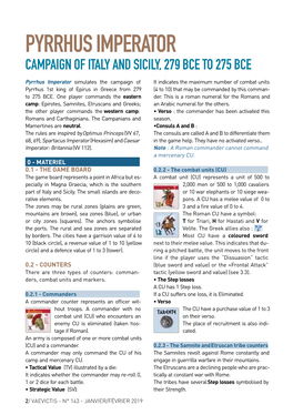 PYRRHUS Imperator Campaign of Italy and Sicily, 279 BCE to 275 BCE