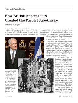 How British Imperialists Created the Fascist Jabotinsky by Steven P