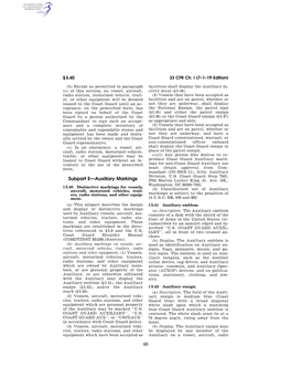 60 Subpart E—Auxiliary Markings