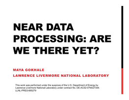 Near Data Processing: Are We There Yet?