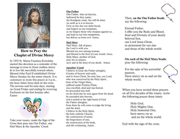 How to Pray the Chaplet of Divine Mercy