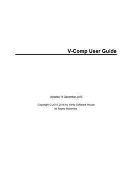 V-Comp User Guide