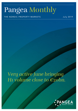 Very Active June Bringing H1 Volume Close to €20Bn. Executive Summary