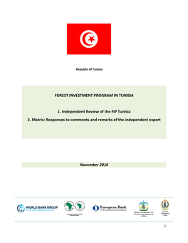 Tunisia Investment Plan