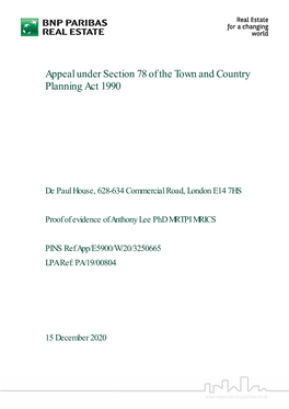 Appeal Under Section 78 of the Town and Country Planning Act 1990