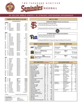 FSU PLAYER STATS (Top 100) FLORIDA STATE