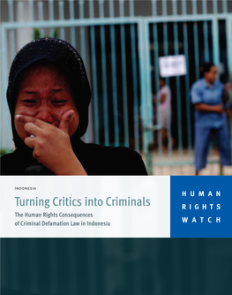 The Human Rights Consequences of Criminal Defamation Law in Indonesia WATCH