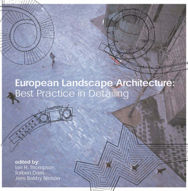 European Landscape Architecture: Best Practice in Detailing