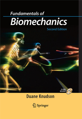 Fundamentals of Biomechanics Duane Knudson