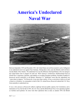 America's Undeclared Naval War
