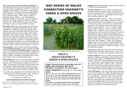 Map Series of Walks Connecting Hackney's