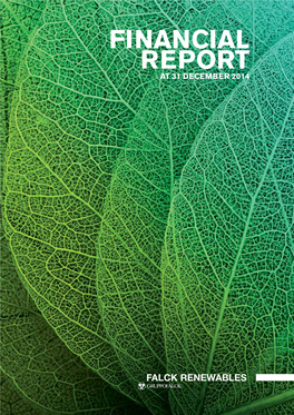 Financial Report at 31 December 2014 Financial Report 31 December at 2014