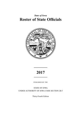 Roster of State Officials 2017