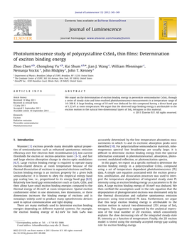 Determination of Exciton Binding Energy