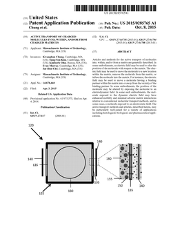 (12) Patent Application Publication (10) Pub. No.: US 2015/0285765 A1 Chung Et Al