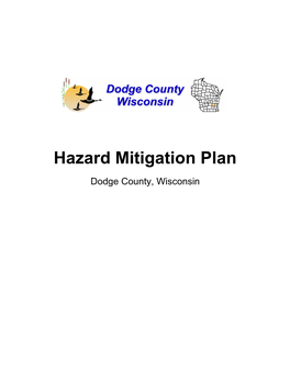 Hazard Mitigation Plan Dodge County, Wisconsin