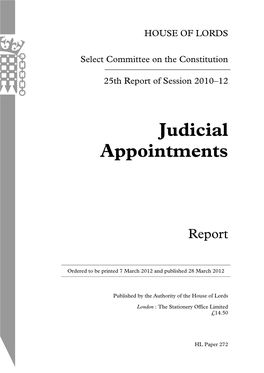 Judicial Appointments