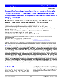 Sex-Specific Effects of Cytotoxic Chemotherapy Agents