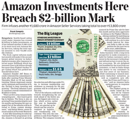 Amazon Investments Here Breach $2-Billion Mark Firm Infuses Another `