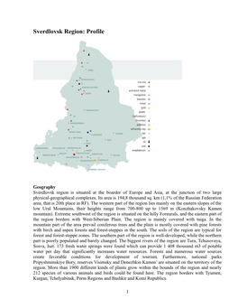 Sverdlovsk Region: Profile