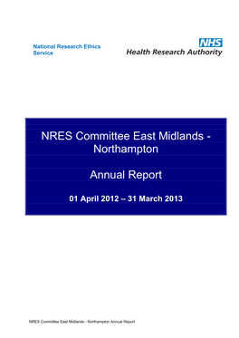 NRES Committee East Midlands - Northampton