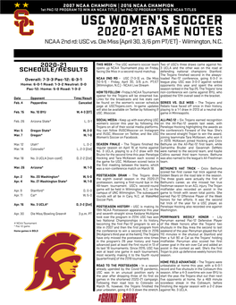 Usc Women's Soccer