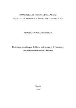 Histórias De Aprendizagem Da Língua Inglesa Através De Videogames