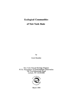Ecological Communities of New York State